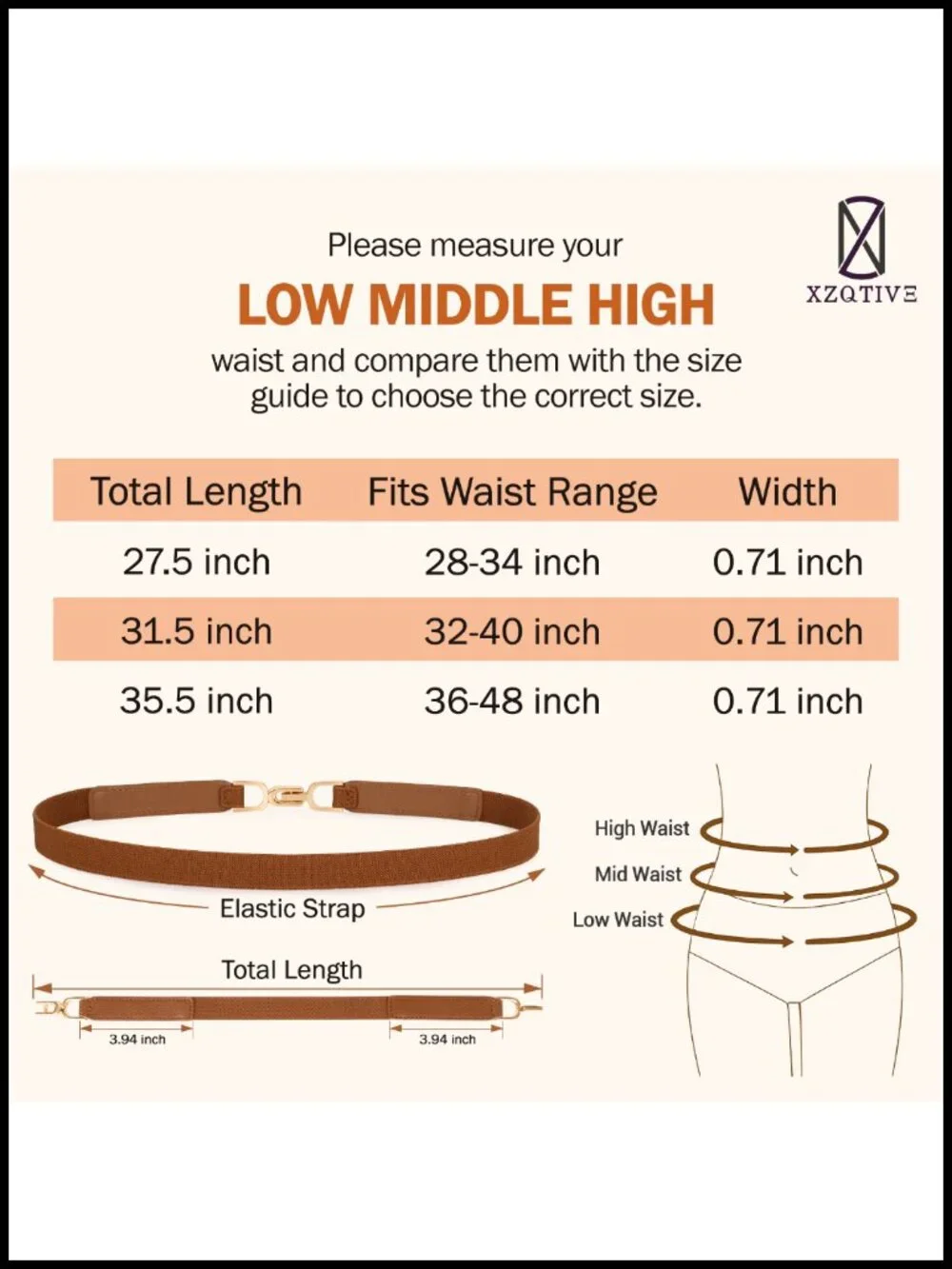 Women's Stretch Skinny Belt with Gold Buckle Set of 2, PU Leather